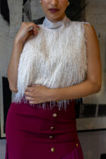 TOP BRANCO COM APLICAÇÃO DE FRANJAS RINASCIMENTO - Image 4