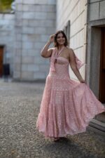 VESTIDO ROSA COM ESTAMPA METALIZADA LANÇA PERFUME - Image 2