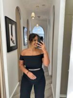 MACACÃO PRETO COM CINTO DE BRILHANTES IMPERIAL - Image 2