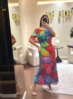 VESTIDO LONGO ESTAMPADO FERRACHE