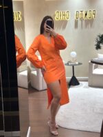VESTIDO LARANJA ASSIMÉTRICO MISS YOU - Image 2