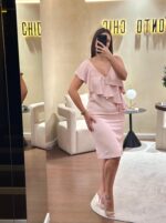 VESTIDO ROSA COM FOLHO MISS YOU - Image 2