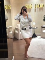 CAMISA RISCAS BEGE ELEH