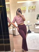 CALÇAS BORDÔ FLARE IMPERIAL - Image 2