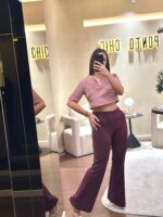 CALÇAS BORDÔ FLARE IMPERIAL