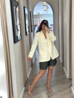 BLAZER CREME COM CORTE CLÁSSICO IMPERIAL