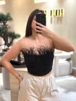 TOP COM PLUMAS NO TOPO DIXIE - Image 3