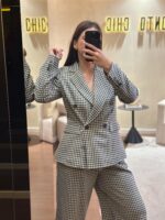 BLAZER XADREZ COM ABOTOAMENTO DUPLO RINASCIMENTO