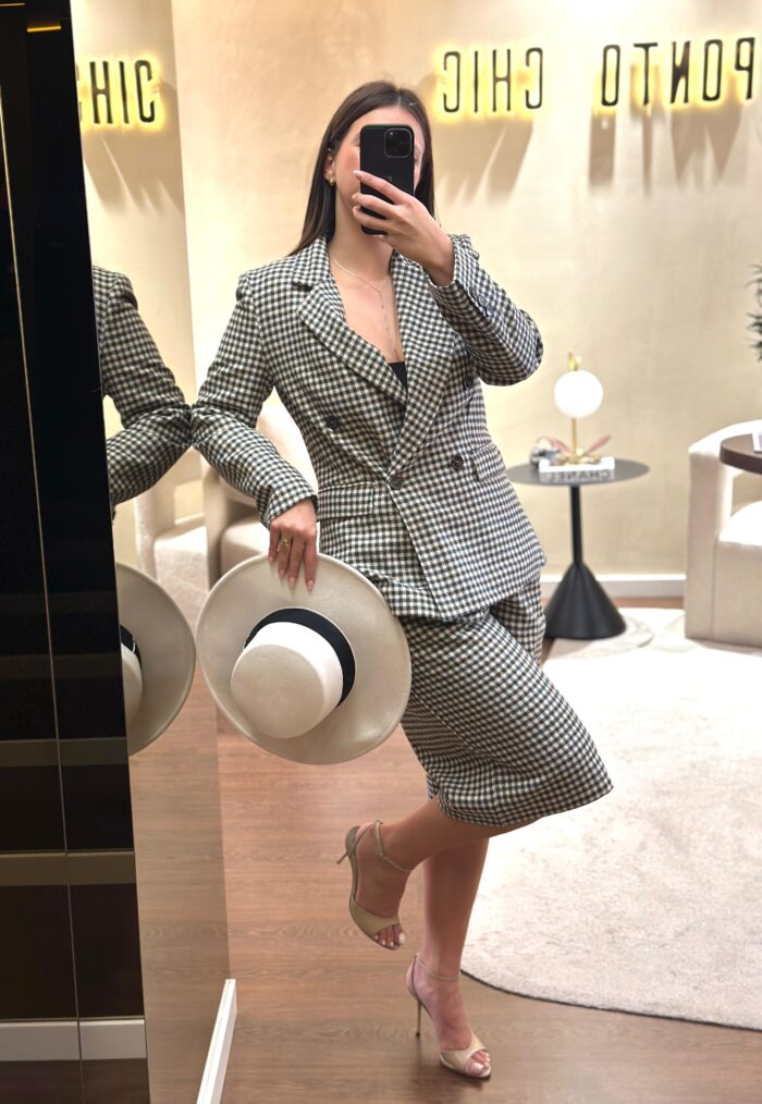 BLAZER XADREZ COM ABOTOAMENTO DUPLO RINASCIMENTO - Image 2