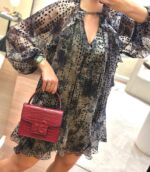 VESTIDO ESTAMPADO COM TRANSPARÊNCIAS SAHOCO - Image 4