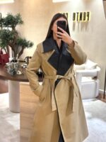 TRENCH BEGE COM GOLA CONTRASTANTE PRETA ELEH - Image 4