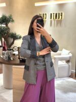 BLAZER CINZA COM RENDA E NAPA RINASCIMENTO - Image 3