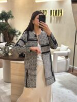 CASACO ESTAMPADO GEOMÉTRICO PRETO E BRANCO RINASCIMENTO - Image 3