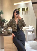 BLAZER CURTO ANIMAL PRINT RENASCIMENTO