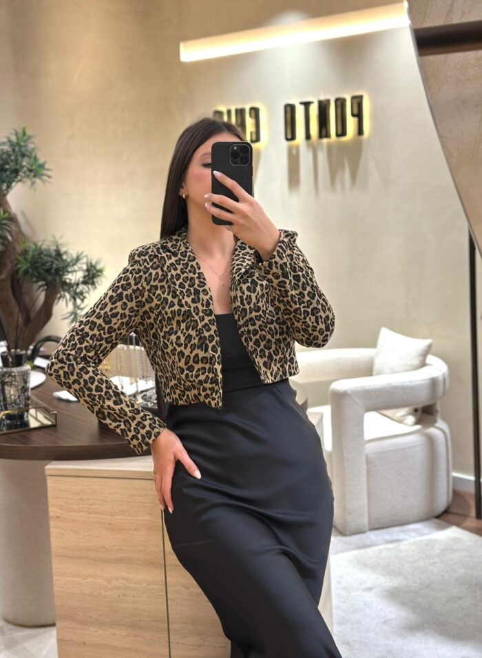 BLAZER CURTO ANIMAL PRINT RENASCIMENTO - Image 1