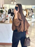 CASACO CAMEL EM CAMURÇA SINTÉTICA PONTO CHIC - Image 4