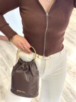 CASACO CASTANHO CANELADO PONTO CHIC - Image 3