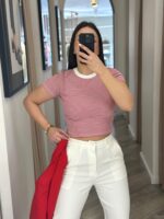 CAMISOLA COM RISCAS VERMELHO E BRANCO IMPERIAL - Image 3