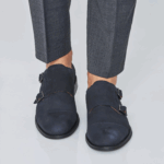 SAPATO DUPLA FIVELA NOBUCK AZUL ZOLF - Image 2