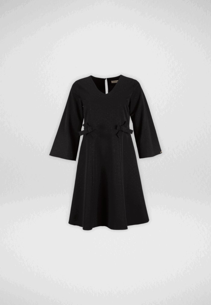 VESTIDO PRETO COM BRILHANTES SILVINA CAMPOS - Image 1