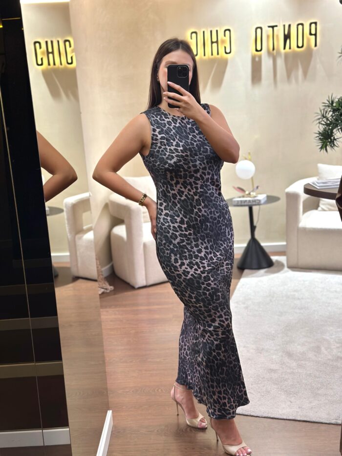 VESTIDO ANIMAL PRINT LONGO RINASCIMENTO - Image 1