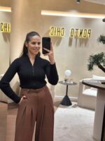 CASACO PRETO CANELADO PONTO CHIC