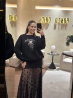 SWEAT PRETA URSO COM APLICAÇÕES DIXIE