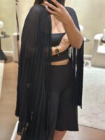 CAPA PRETA PLISSADA SIMONA CORSELLINI - Image 3