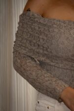 TOP OMBRO A OMBRO EM RENDA PONTO CHIC - Image 4