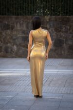 VESTIDO LONGO DOURADO FRACOMINA - Image 7
