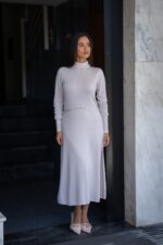 VESTIDO MIDI DE MALHA COM LUREX FRACOMINA - Image 4