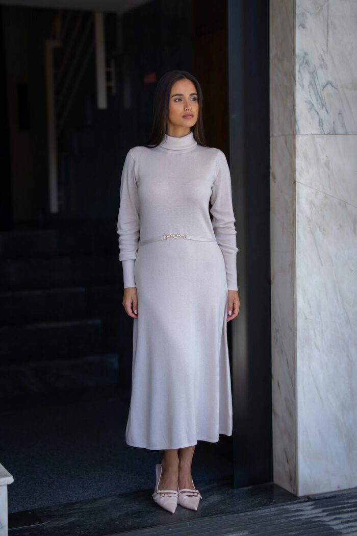 VESTIDO MIDI DE MALHA COM LUREX FRACOMINA - Image 4