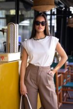 TOP BRANCO COM ABA ELEH