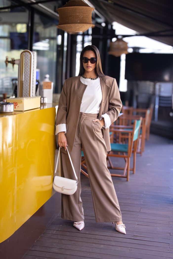 CALÇAS CAMEL WIDE LEG ELEH - Image 1
