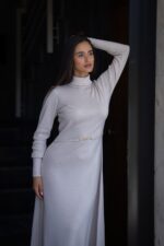 VESTIDO MIDI DE MALHA COM LUREX FRACOMINA - Image 3