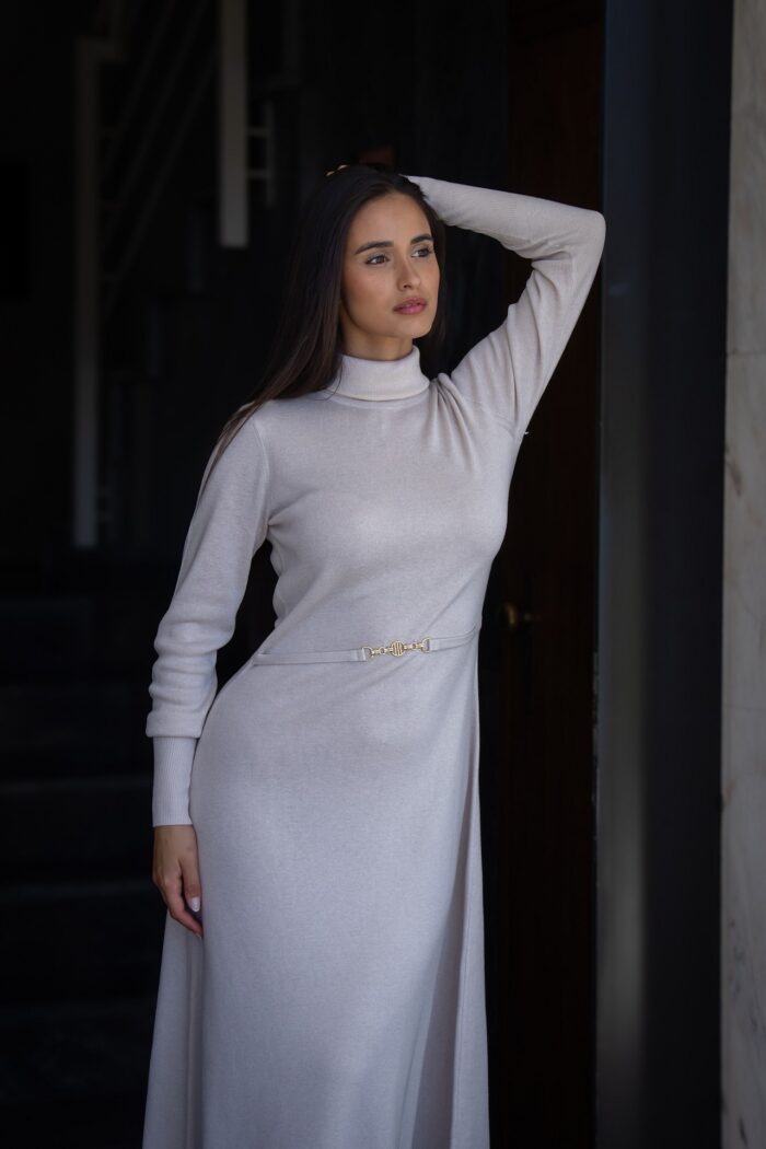 VESTIDO MIDI DE MALHA COM LUREX FRACOMINA - Image 3