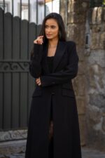 CASACO PRETO LONGO FRACOMINA - Image 2