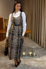 VESTIDO ANIMAL PRINT COM CINTO RiNASCIMENTO - Image 5