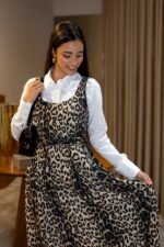 VESTIDO ANIMAL PRINT COM CINTO RiNASCIMENTO - Image 3