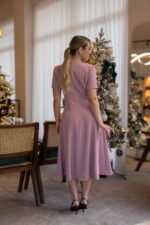 VESTIDO ROSA COM MANGA CURTA RINASCIMENTO - Image 7