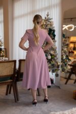 VESTIDO ROSA COM MANGA CURTA RINASCIMENTO - Image 6