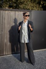 CALÇAS PANTALONA CINZENTAS DE ALFAIATARIA ELEH - Image 3