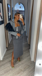 VESTIDO CINZA METÁLICO RINASCIMENTO - Image 6