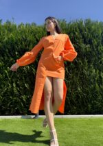 VESTIDO LARANJA ASSIMÉTRICO MISS YOU - Imagen 2