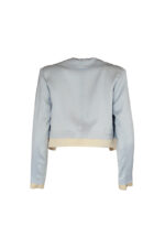 BLAZER CROPPED AZUL PUNHO COMBINADO SAHOCO - Imagen 3