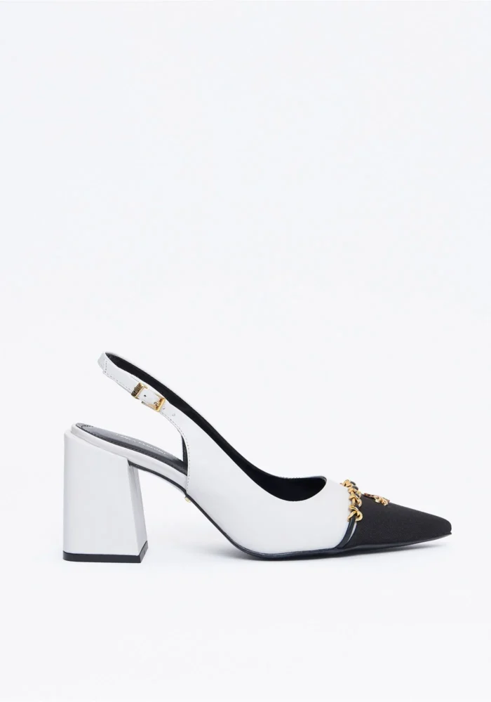 SCARPIN PRETO E BRANCO LANÇA PERFUME - Imagen 1