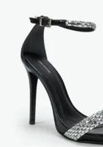 SANDÁLIA TIRAS STRASS PRETO LANÇA PERFUME - Image 4