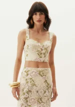 TOP CROP RENDA FLORIDA LANÇA PERFUME