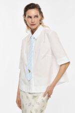CAMISA BRANCA COM GRAVATA ESTAMPADA IMPERIAL