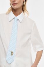 CAMISA BRANCA COM GRAVATA ESTAMPADA IMPERIAL - Image 2